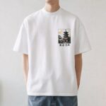 Printed Round Neck T-Shirts - White