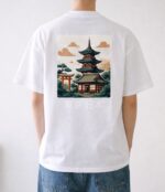 Printed Round Neck T-Shirts - White - Image 2