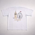 Printed Round Neck T-Shirts - London White - Image 4