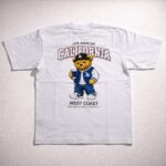 Printed Round Neck T-Shirts - California White - Image 4