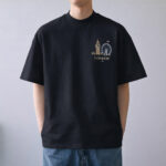 Printed Round Neck T-Shirts - London Black