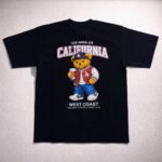 Printed Round Neck T-Shirts - California Black - Image 4